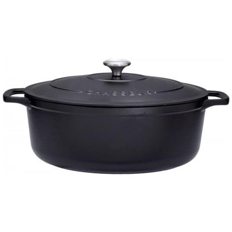 casseruola 33cm ovale nero matt, ghisa 7,10l - Foto 1