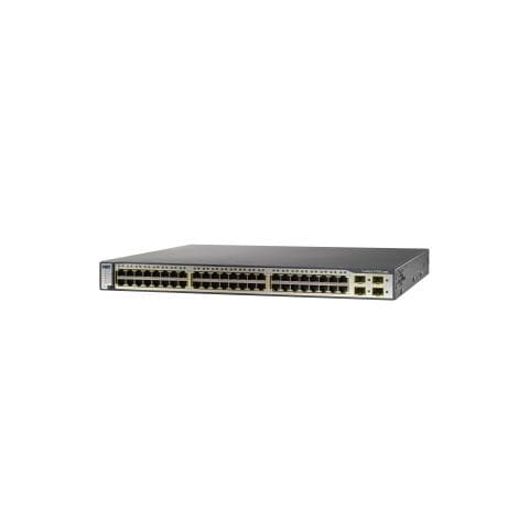 Ethernet Switch Cisco Catalyst 3750G-48TS 48 Porte Gestibile - 48 x RJ-45 - 4 x Slot espansione - 10Base-T, 10/100/1000Base-T - Parato montabile, Desktop - Foto 1