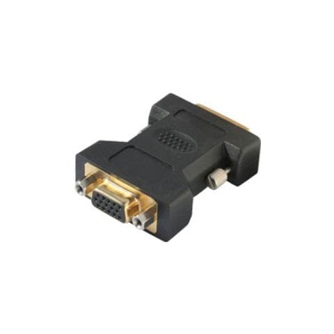 BS77416, DVI-I, VGA, Maschio / femmina, Nero, Oro, Sacchetto di politene - Foto 1