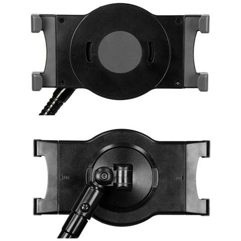 Supporto a collo di cigno per Tablet - per Tablet da 17-20cm - con Morsetto da Scrivania - Rotazione a 360 gradi - Foto 2