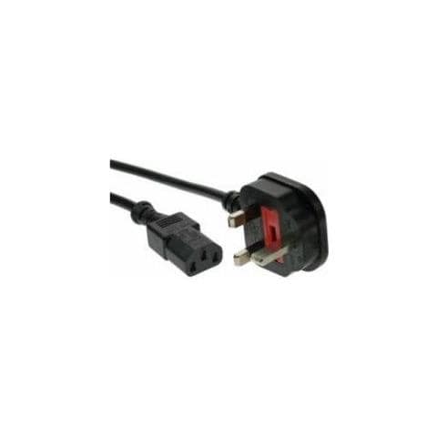 16651P 1m BS 1363 Accoppiatore C13 Nero, Rosso cavo di alimentazione - Foto 1