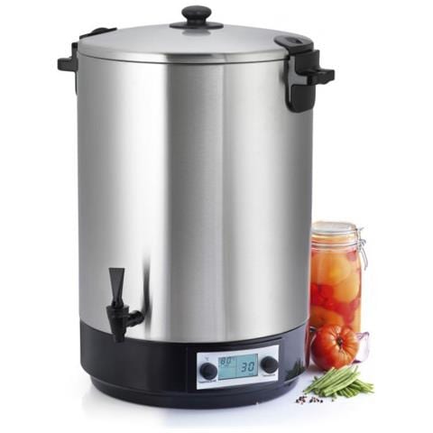 Sterilizzatore Vasetti Elettrico Serbatoio In Acciaio Inox Con Rubinetto E Timer 45l 2500w - Ns St45ina - Foto 1