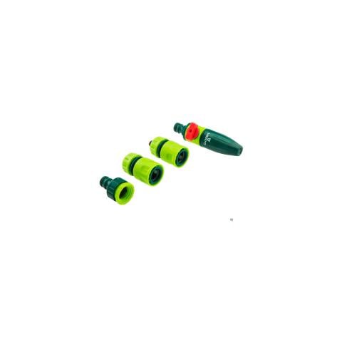 Verto Set Beccucci Per Siringa 1/2, 5 Pezzi Broes, 2x Attacco Per Tubo, Attacco Per Rubinetto 1/2 E 3/4 - Foto 1
