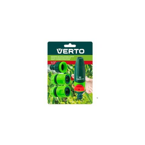 Verto Set Beccucci Per Siringa 1/2, 5 Pezzi Broes, 2x Attacco Per Tubo, Attacco Per Rubinetto 1/2 E 3/4 - Foto 2