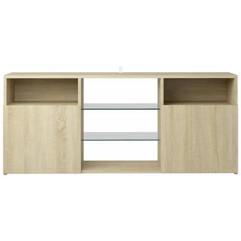 Mobile Porta TV con Luci LED Rovere Sonoma 120x30x50 cm - Foto 10