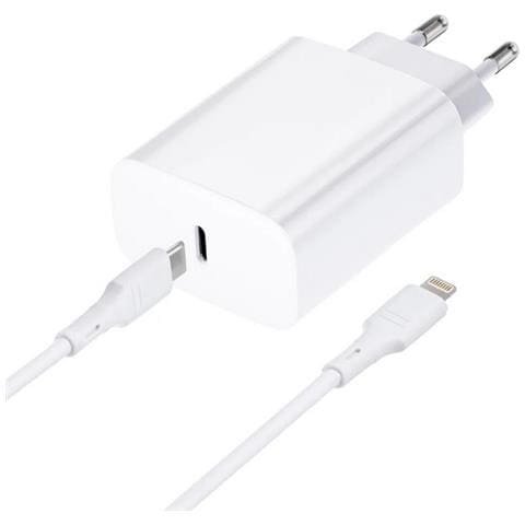 Caricabatterie Per Casa Usb-c 20w Connettore Apple 8-pin White Per Iphone X 12 13 14 Pro - Foto 2