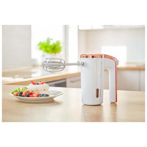 Sbattitore a Batteria SHM 9000WH con 3  Velocità Potenza 50 W Adattatore di Ricarica con Cavo USB-C Colore Bianco/Rosa - Foto 10