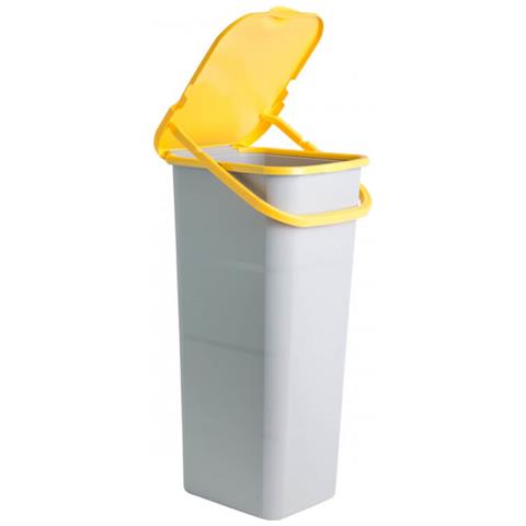 Pattumiera Con Manico 30 Lt Giallo - Pratica E Resistente - Foto 1