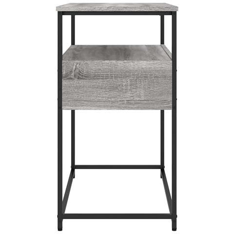 Tavolino Consolle Grigio Sonoma 75x40x75 Cm Legno Multistrato - Foto 2