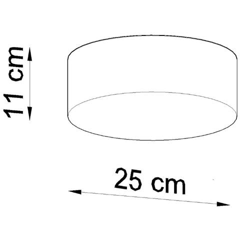 Lampada A Soffitto Arena Nero Sl. 0127 - Minimalista Lampade Da Soffitto Nero 11x25x25 Cm - Foto 7