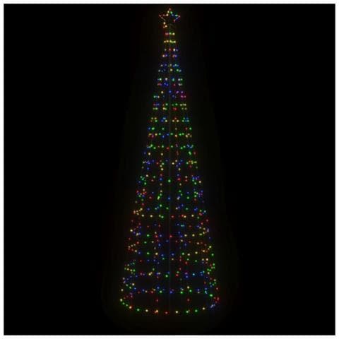 Illuminazione Albero Di Natale Picchetti 570led Colorato 300cm - Foto 2