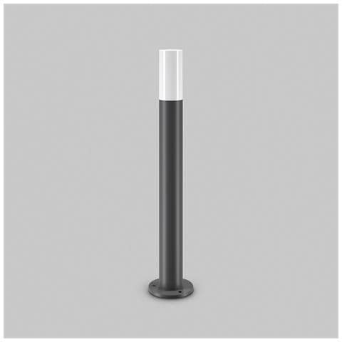 Lampada Da Terra Moderna Per Esterno Metallo Grigio 1 Luce E27 60w Ip54 - Foto 1