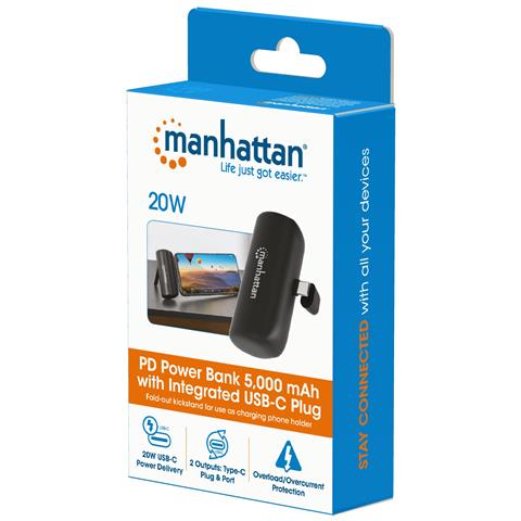 Power Bank Pd 5000 Mah Con Presa Usb-c Integrata 20w Nero - Foto 2