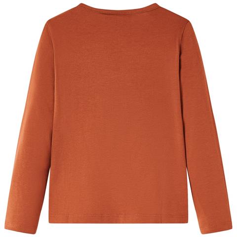 Maglietta Da Bambina A Maniche Lunghe Cognac 140 - Foto 2