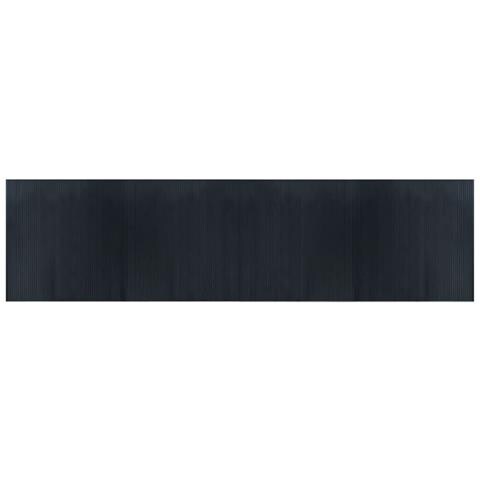 Tappeto Rettangolare Grigio 100x400 Cm In Bambù - Foto 2