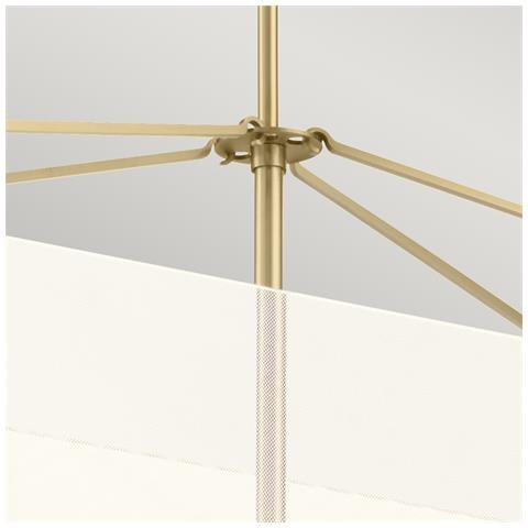 Lampadario Industrial Nordico Calters Alluminio Oro Champagne Led 50.8w 3000k - Foto 5