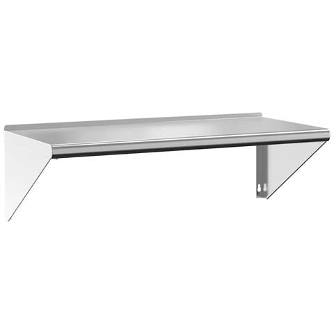 Mensola A Muro 100x45x31 Cm Argento In Acciaio Inossidabile - Foto 1