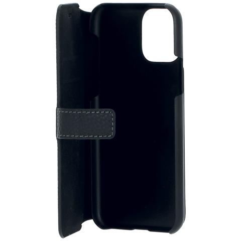 Custodia Per Iphone 11 Pro Design Sella Con Dettaglio In Ceralacca, Nero - Foto 2