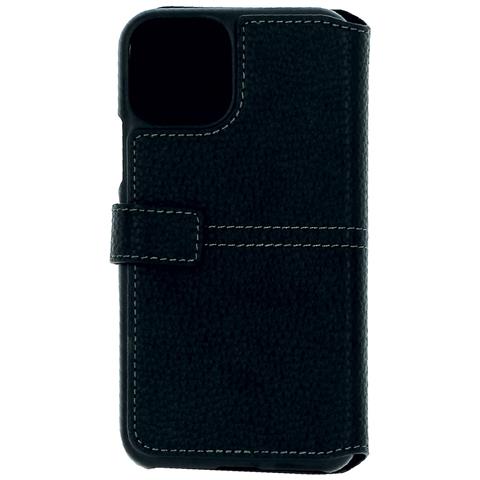 Custodia Per Iphone 11 Pro Design Sella Con Dettaglio In Ceralacca, Nero - Foto 3