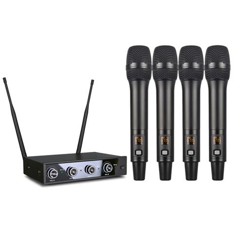 Microfono Wireless Professionale In Confezione Da 4 Con Ricevitore Fisso - Foto 1