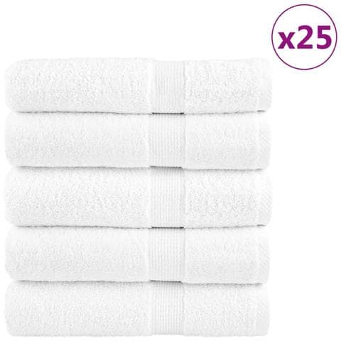 Asciugamani da Doccia SOLUND 25pz Bianchi 70x140 cm 600gsm - Foto 1