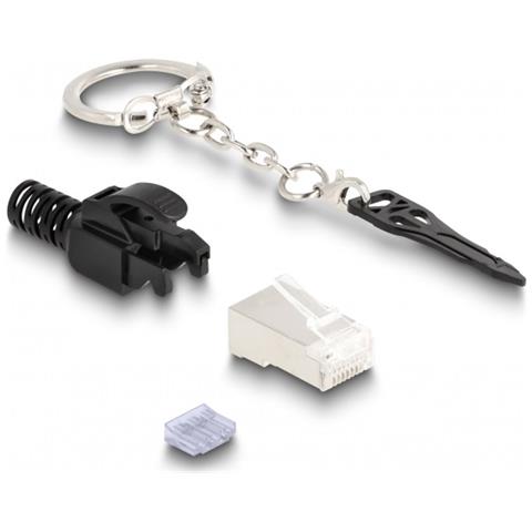 RJ45 maschio modulare Cat. 6A bloccabile Set 10 pezzi - Foto 1