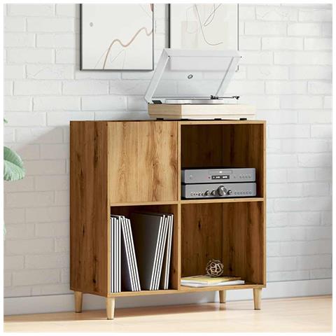 Mobile Porta Dischi Artigianale 84,5x38x89 Cm Legno Multistrato - Foto 3