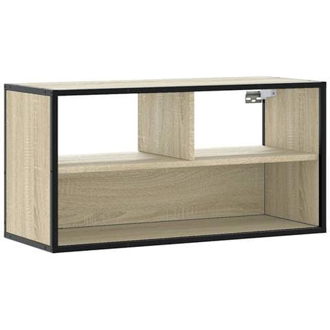 Mobile Tv Rovere Sonoma 80x31x39,5 Cm Legno Multistrato Metallo - Foto 2