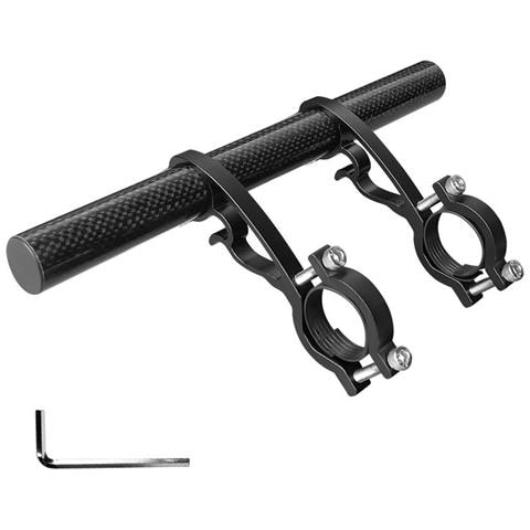 Prolunga Manubrio Bici, Supporto Multifunzionale In Lega Di Alluminio Black - Foto 1