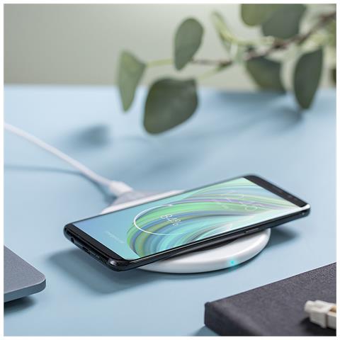 Caricatore Scaldatazze 350 Ml. Senza Fili 15w. Connessione Usb 11x12,5x11 Cm. Colore Bianco - Foto 2