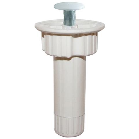 - Kit 4 Piedini In Plastica Bianca Attacco Integrato Serie ""cucina"" Reg H100 - Foto 1