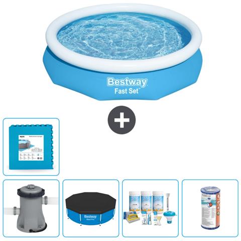 Piscina Fuori Terra - In Giro - 305x66 Cm - Blu - Include Accessori Coordinati Cb12 - Foto 1