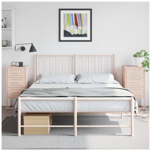 Lusso Casadino -  Comodini 2 Pz Rosa 36x39x78 Cm In Acciaio - Foto 8