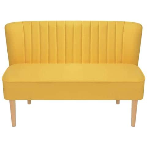 Lusso Casadino -  Divano In Tessuto 117x55,5x77 Cm Giallo - Foto 1