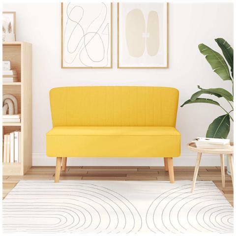 Lusso Casadino -  Divano In Tessuto 117x55,5x77 Cm Giallo - Foto 8