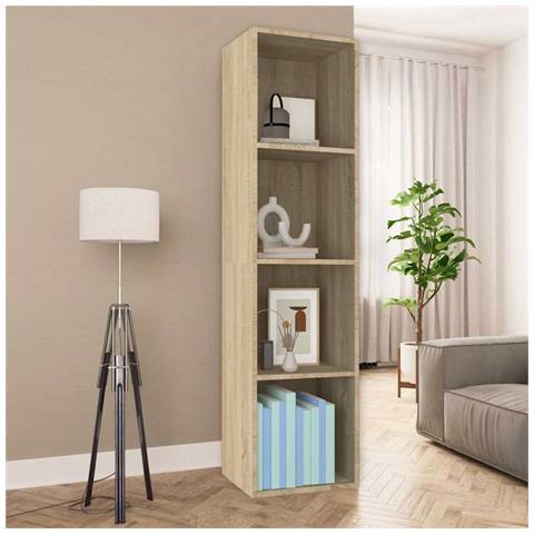 Libreria /mobile Tv Rovere Sonoma 36x30x143 Cm Legno Multistrato - Foto 8