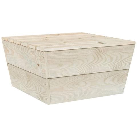 Tavolo Da Giardino 60x60x30 Cm In Legno Di Abete Impregnato - Foto 2