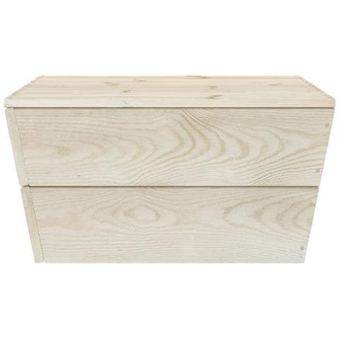 Tavolo Da Giardino 60x60x30 Cm In Legno Di Abete Impregnato - Foto 1