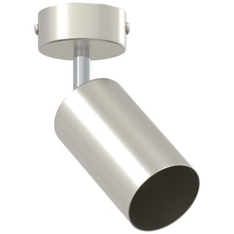 Faretto da soffitto 1 Via Regolabile Nichel Spazzolato GU10 - Foto 1