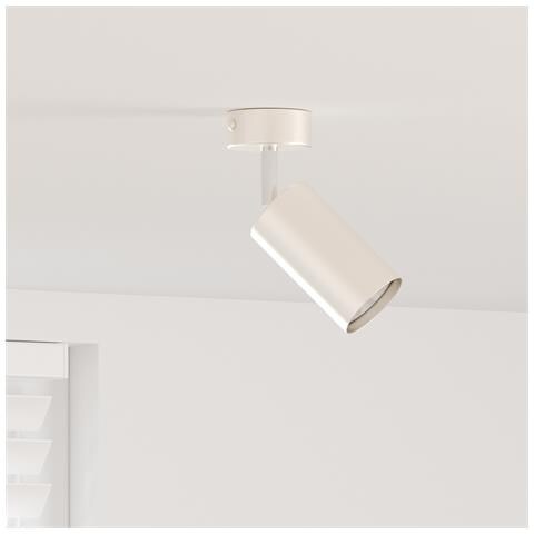 Faretto da soffitto 1 Via Regolabile Nichel Spazzolato GU10 - Foto 2