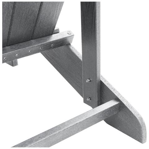 Sedie Adirondack 2 pz Grigio Chiaro 74x82x90 cm HDPE, Sedia Adirondack Grigio Chiaro 74x82x91 cm HDPE - Foto 9