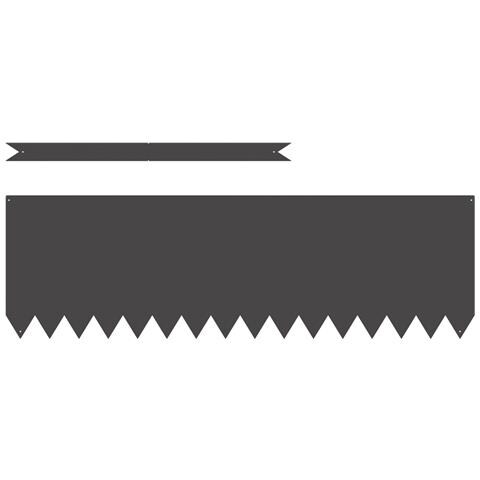 Bordature per Prato 10 pz Nero 100x0,5x30 cm Acciaio - Foto 1