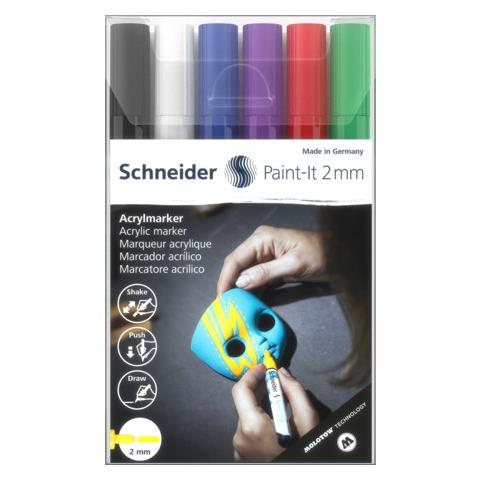 Paint-It evidenziatore 6 pz Tipo di punta Nero, Blu, Verde, Viola, Rosso, Bianco - Foto 9