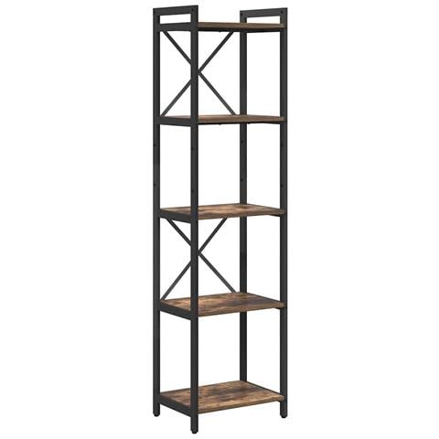 Libreria Rovere fumo 40 x 30 x 153 cm Legno multistrato - Foto 1