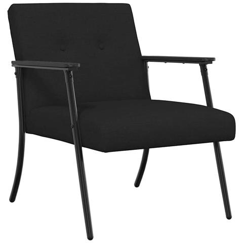 poltrona Nero 59 x 75 x 78 cm Tessuto - Foto 1