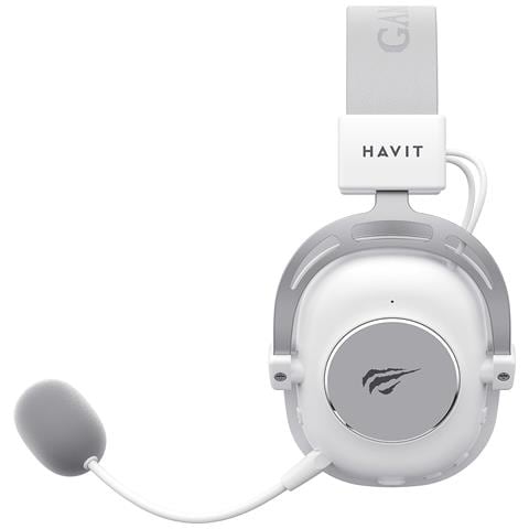 H2002YG (White and grey) Cuffie Con cavo e senza cavo A Padiglione Gaming Bluetooth Grigio, Bianco - Foto 5