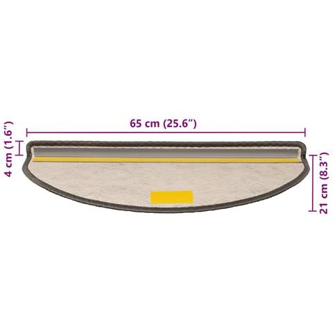 Tappeti Adesivi per Scale Sisal 30pz 65x21x4cm Beige Marrone - Foto 8