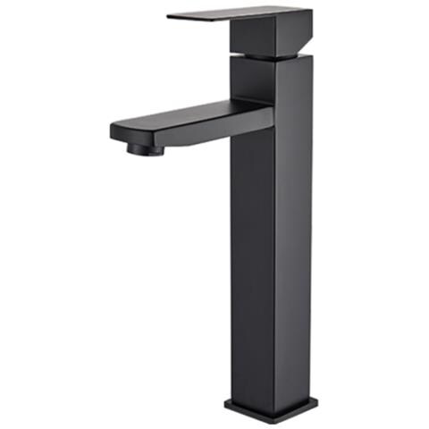 Rubinetto per lavabo da bagno, Blackswan, tipo M106, modello lungo nero, misura 29,8 cm - Foto 1