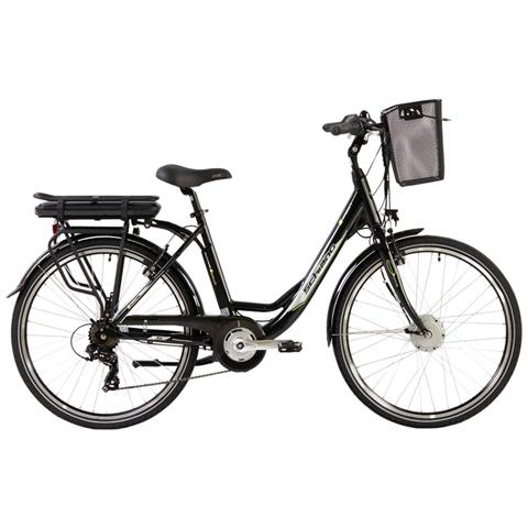 E-moon 26'' - City E-bike In Alluminio, Ruote 26'', Cambio Shimano 7 Velocità, Motore 250 W, Batteria 36v X 13 Ah - Colore Nero - Foto 1