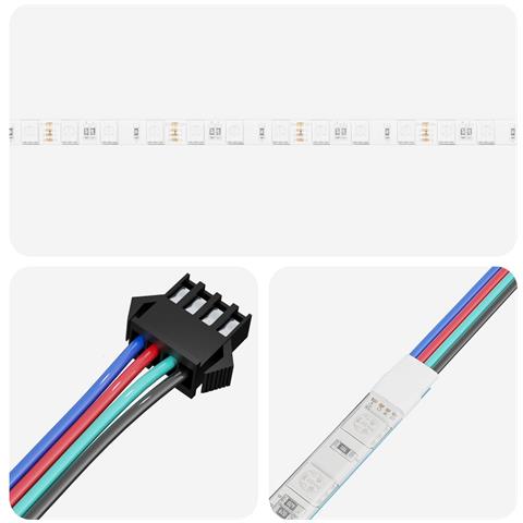 Striscia LED 2 pcs Nero e trasparente 1300 mm Rame e plastica - Foto 2